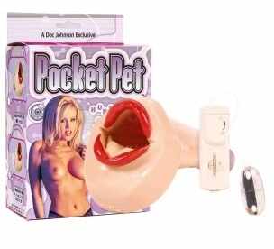 OroStimulator cu vibratii Pocket Pet Female Mouth Red Lips