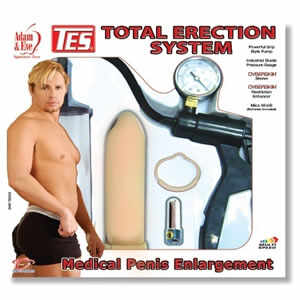 Pompa de vid cu vibratii si manometru Total Erection System pentru cresterea penisului, 19 cm