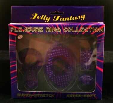 Set erectie Pleasure Ring Collection, Jelly Fantasy, 4 piese