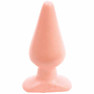 DILDO ANAL BUTT PLUGS SMOOTH CLASSIC LARGE WHITE, lungime 14.2 cm
