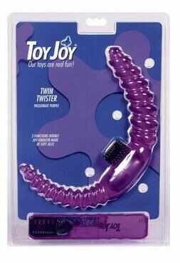 Vibrator ToyJoy Twin Twister, Passionate Purple