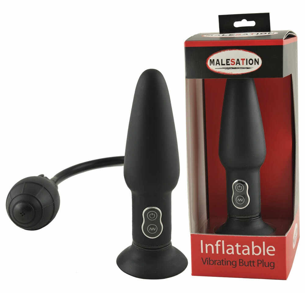 Malesation Inflatable Butt Plug With Vibration - Diameter (cm) 
