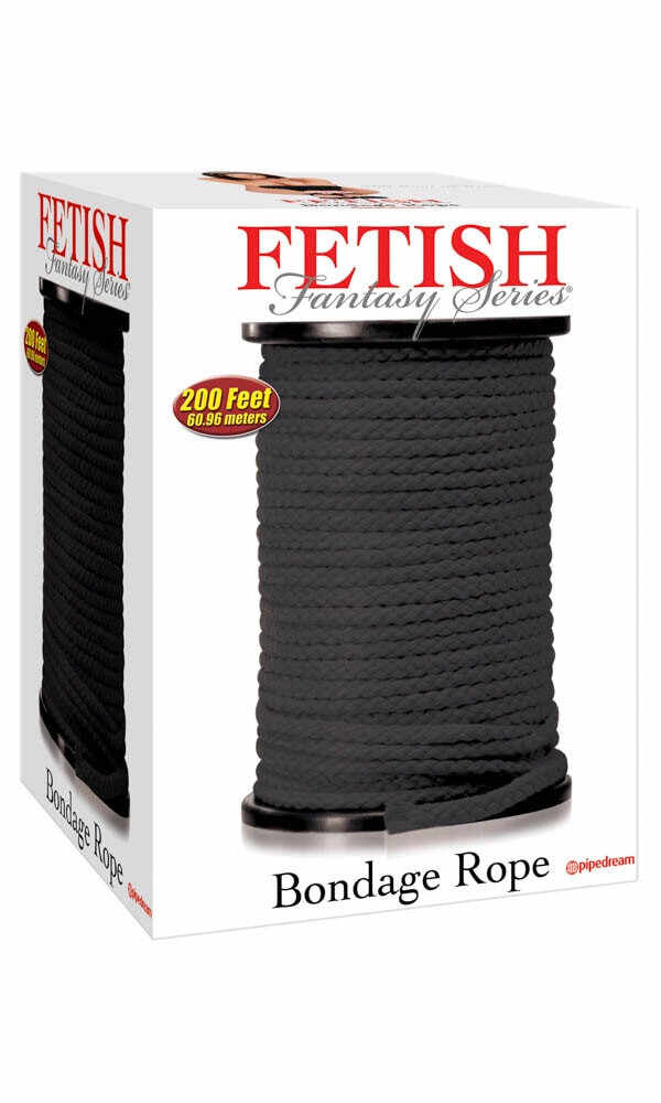 Fetish Fantasy Series Bondage Rope Per Meter Black 61 Meter - Diameter (cm) 