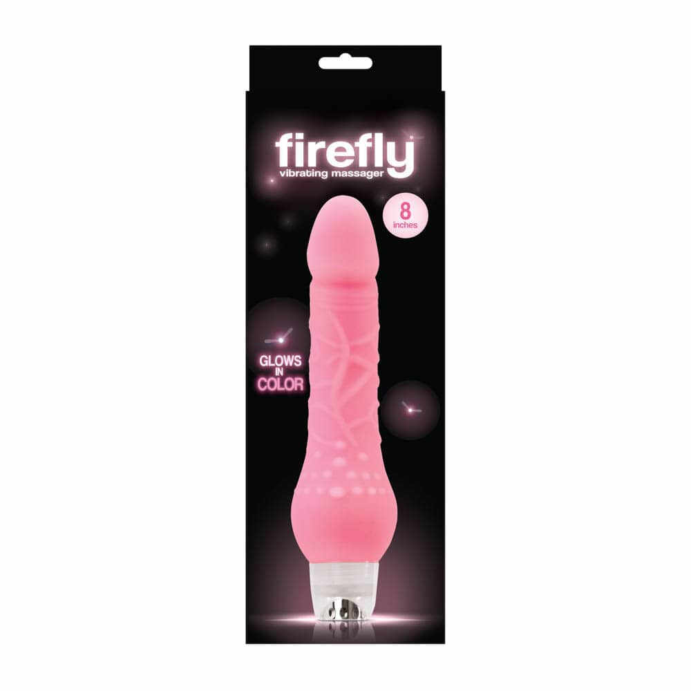 Firefly 8 inch Vibrating Massager Pink - Diameter (cm) 