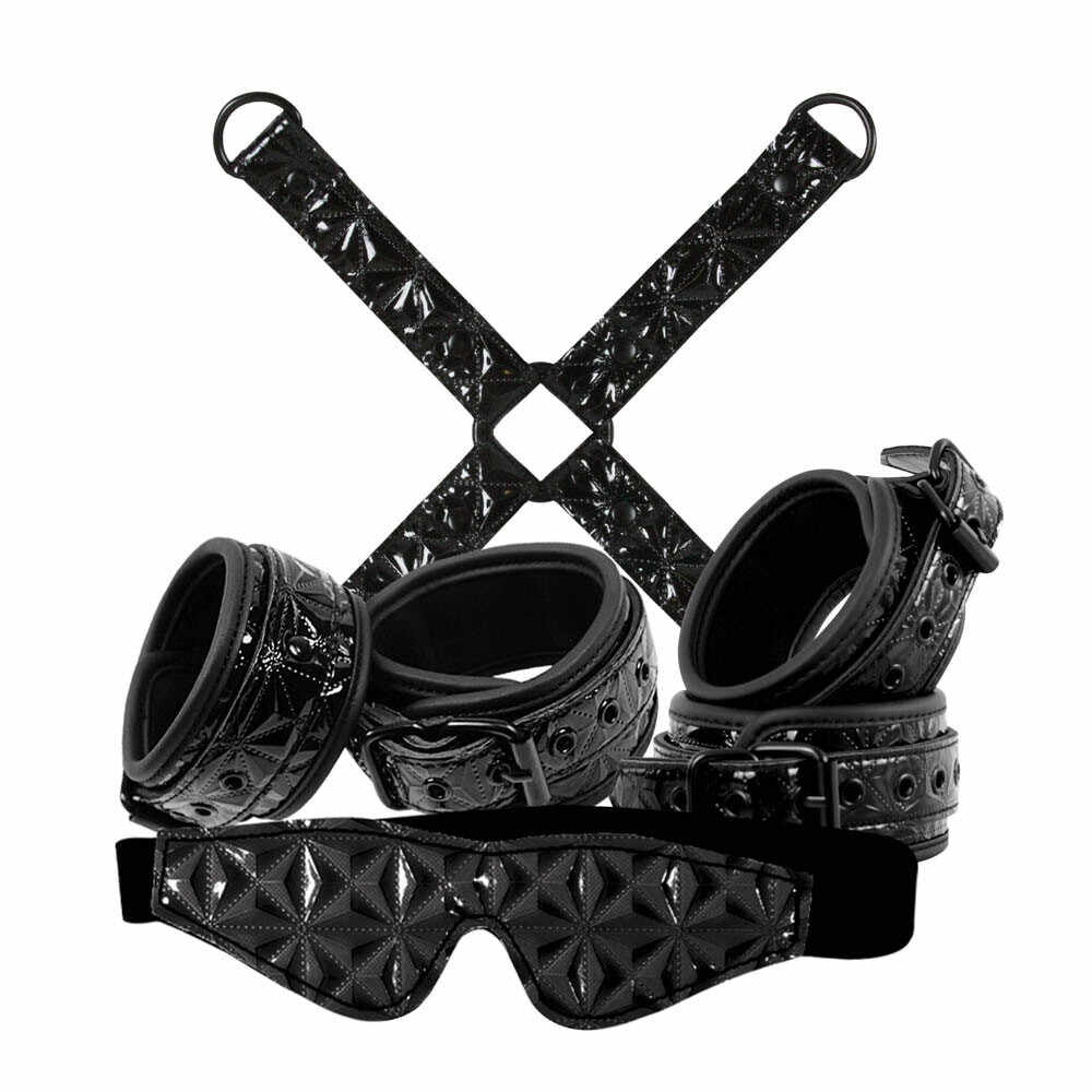 Sinful Bondage Kit Black - Size Adjustable