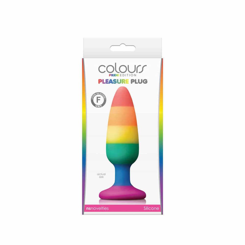 Colours - Pride Edition - Pleasure Plug - Medium -Rainbow - Diameter (cm) 