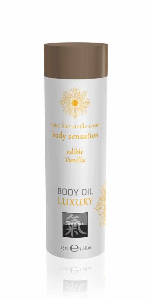 Luxury body oil edible - Vanilla 75ml - Gender couples