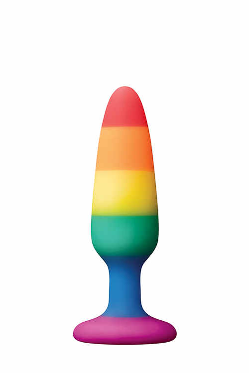 Dop Anal Rainbow 11 cm Silicon Lichid Colourful Love