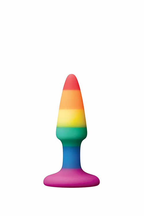 Dop Anal Rainbow Silicon Lichid 9 cm Colourful Love