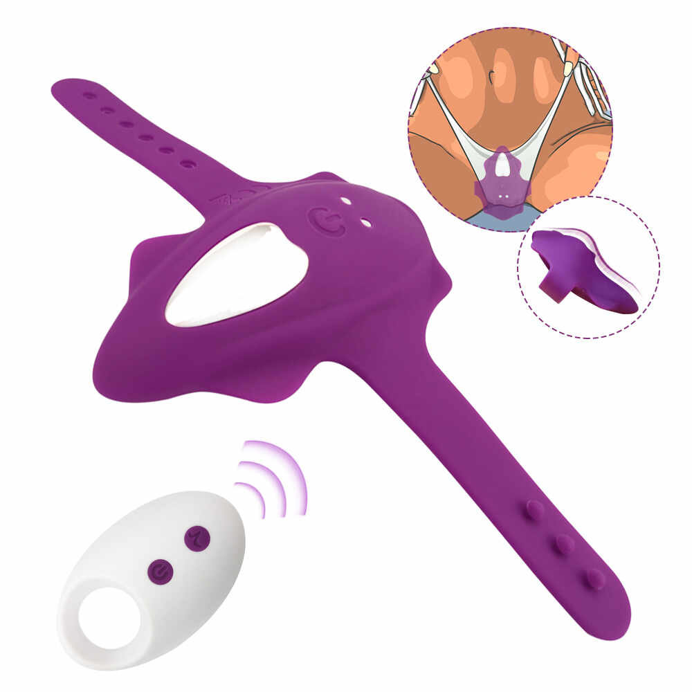 Stimulator Clitoris Bikini Pricin Remote Control Silicon USB Mov 10 Moduri Vibratii Passion Labs