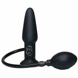 Vibrator anal True Black Vibrating Anal Plug
