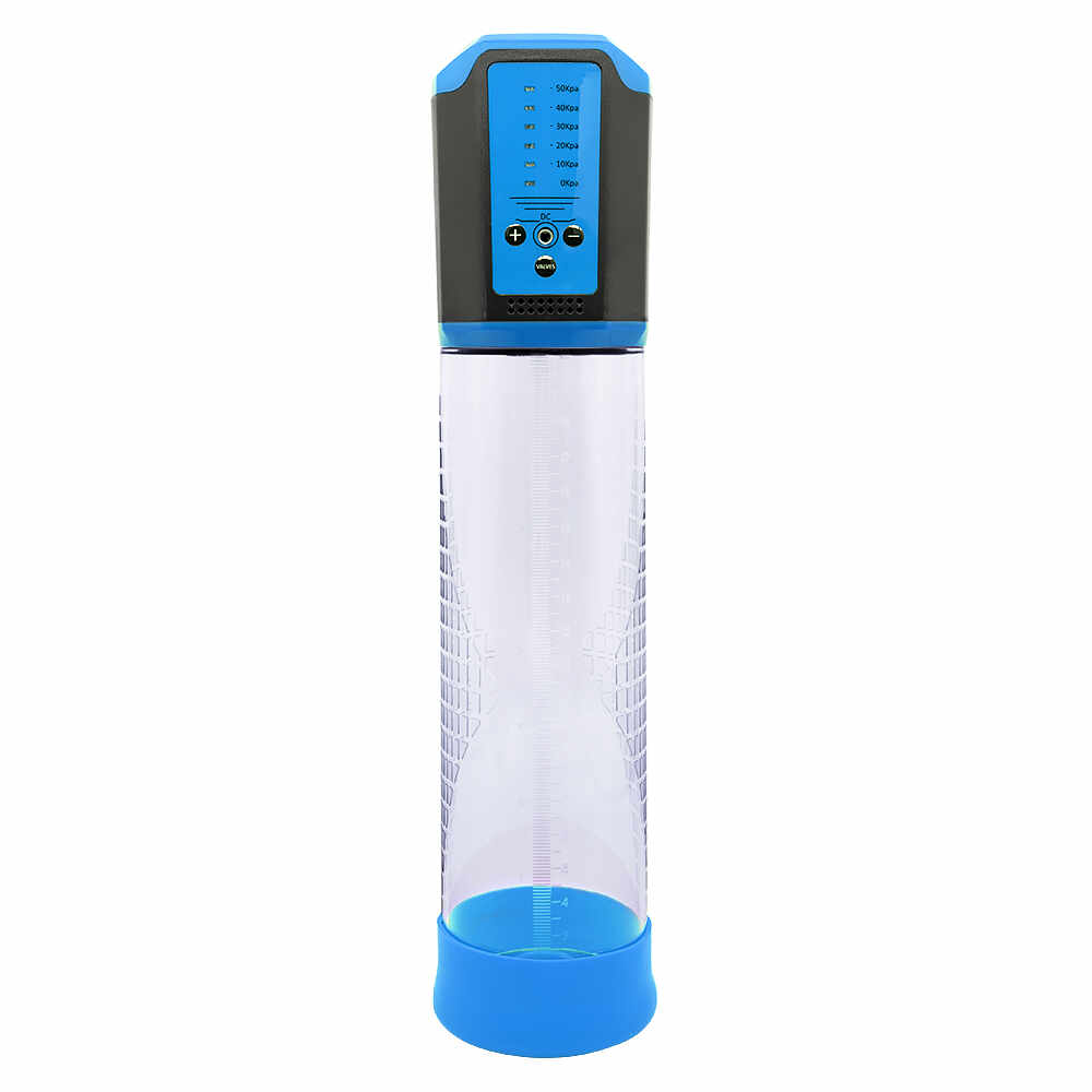 Pompa Electrica Pentru Marirea Penisului 5 Moduri Presiune USB Albastru