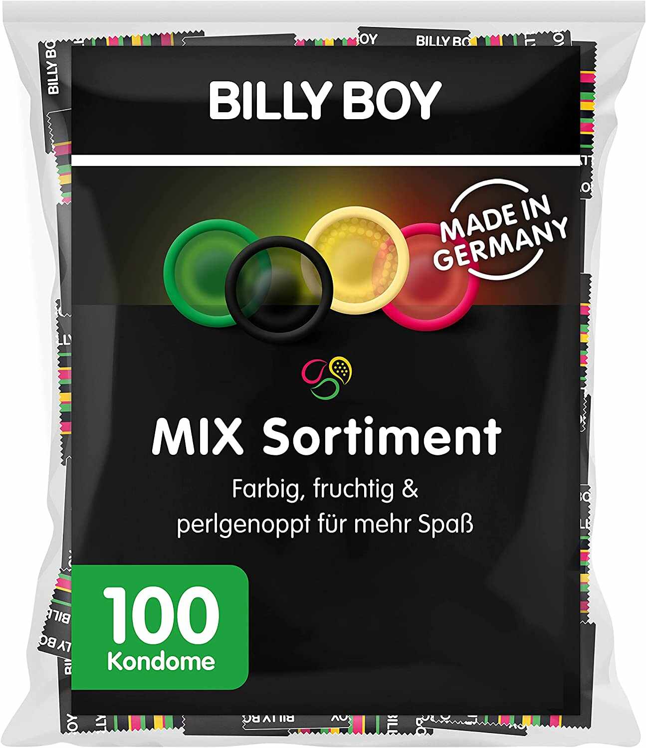 100 Prezervative Latex Billy Boy Mix Sortiment
