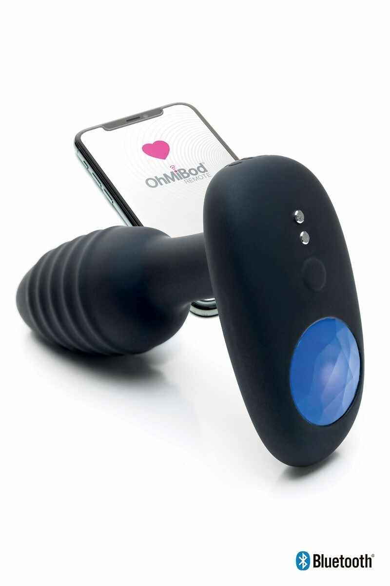 Dop Anal KIIROO Lumen Bluetooth Control Touch-Sensitive Vibrations Silicon USB Negru