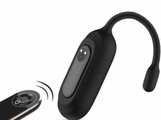 Stimulator Anto Remote Contol 9 Moduri Vibratii USB Silicon Negru 17.8 cm Mokko Toys