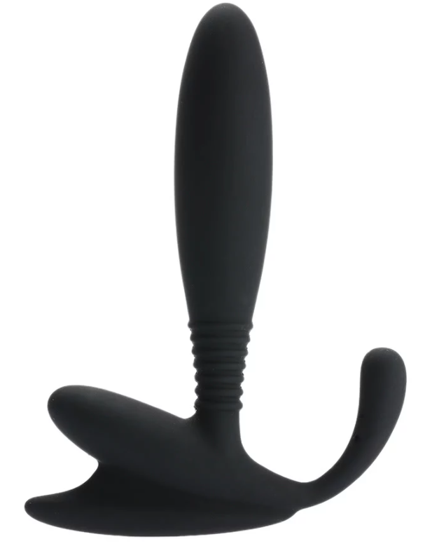 Stimulator Prostata Anal Pleasure Silicon Negru 12.5 cm