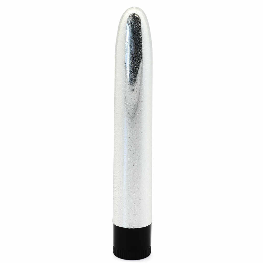 Vibrator Multispeed Water Drop Pattern Argintiu 18 cm Mokko Toys
