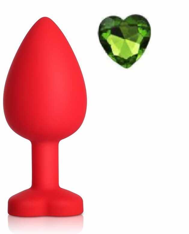 Dop Anal Brighty Large Silicon Rosu/Verde Mokko Toys