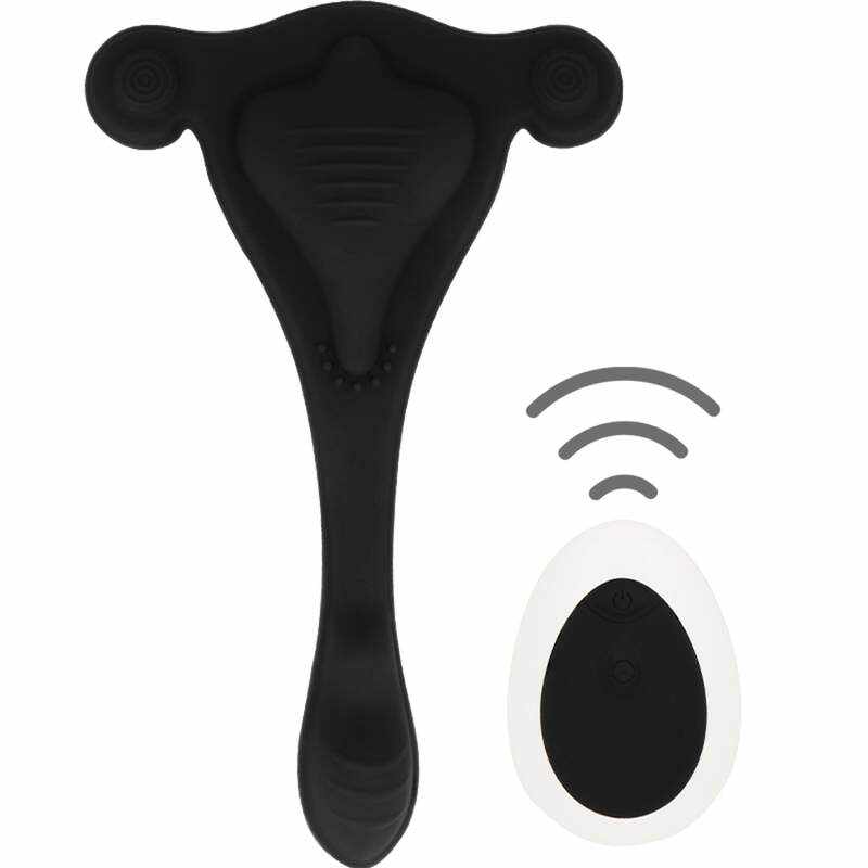 Stimulator Wearable Remote Control, 10 Moduri Vibratii, Silicon, USB, Negru