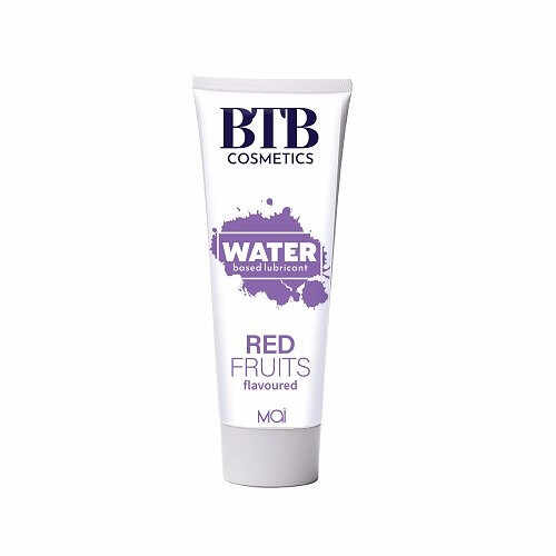 BTB Cosmetics Lubrifiant pe Baza de Apa cu Aroma de Fructe Rosii 100 ml