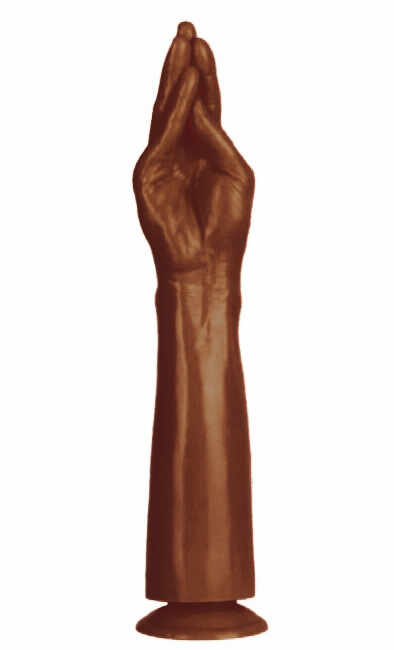 Dildo Fisting Naughty Hand, PVC, Maro, 38.5 cm