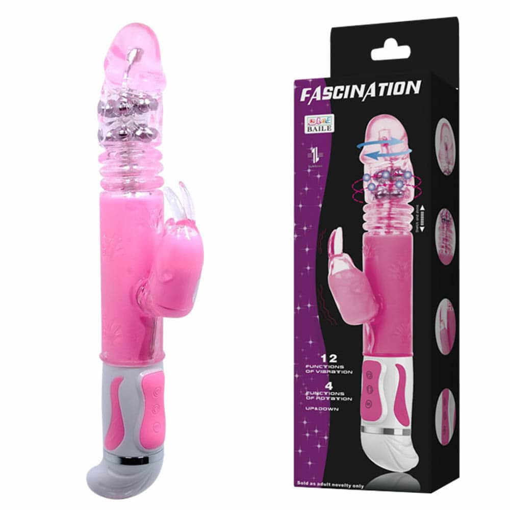 Fascination Bunny Vibrator Pink - Diameter (cm) 