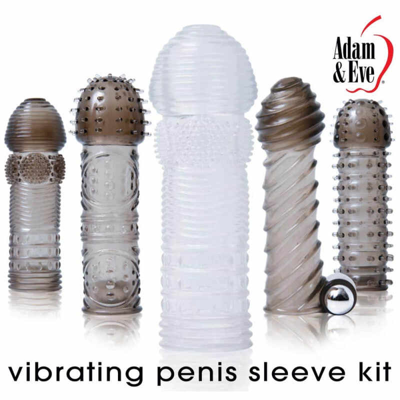 A&E Vibrating Penis Sleeve Kit Adam & Eve