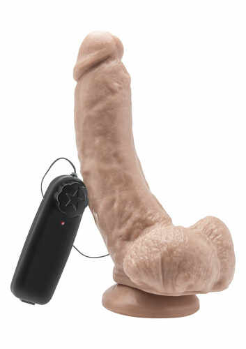 Get Real Penis Vibrator 20 cm cu Testicule