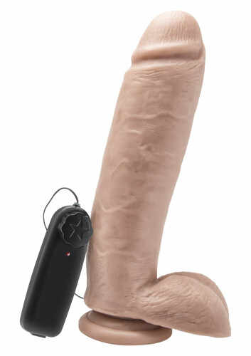 Get Real Penis Vibrator 25 cm cu Testicule